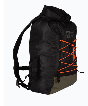 Salty Crew Thrill Seeker Roll Top Backpack - Black
